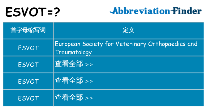 esvot 代表什么