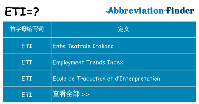 eti 代表什么
