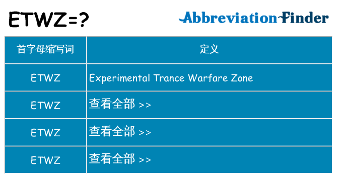 etwz 代表什么