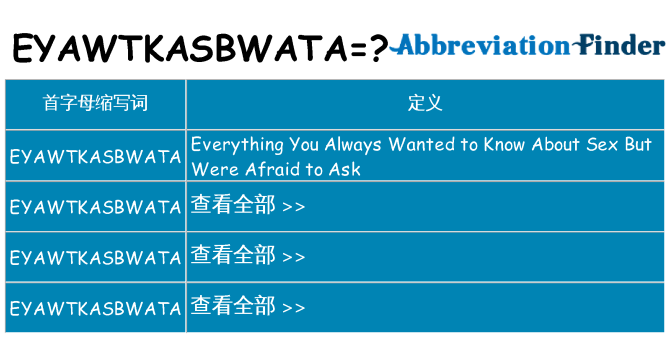 eyawtkasbwata 代表什么