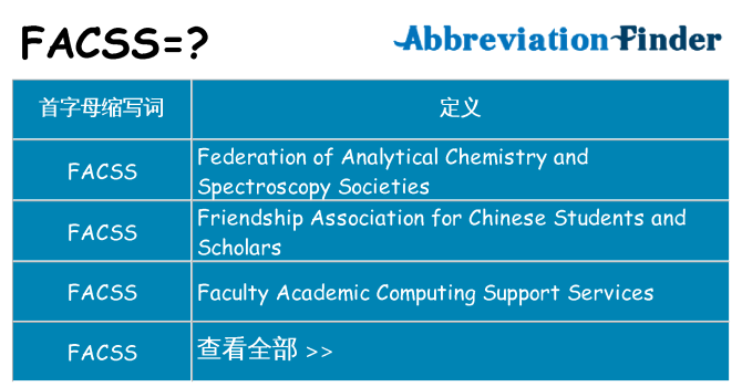 facss 代表什么