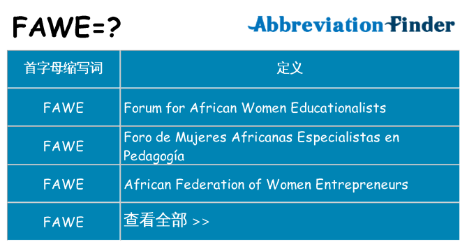 fawe 代表什么