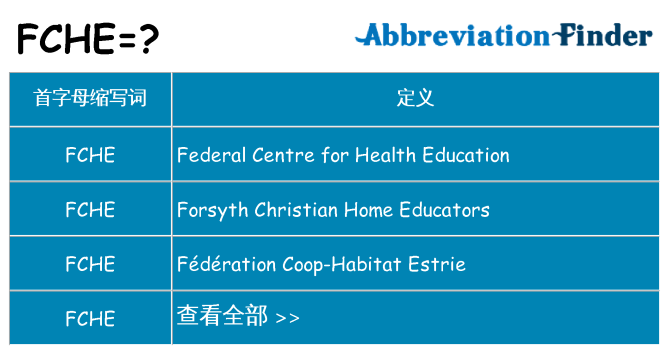 fche 代表什么