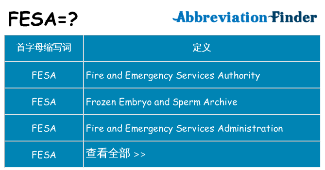 fesa 代表什么