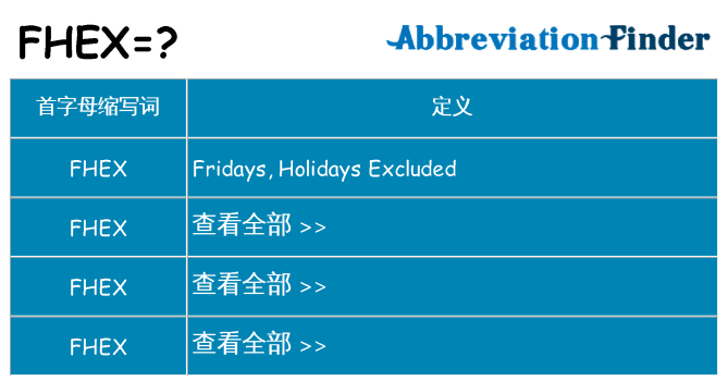 fhex 代表什么