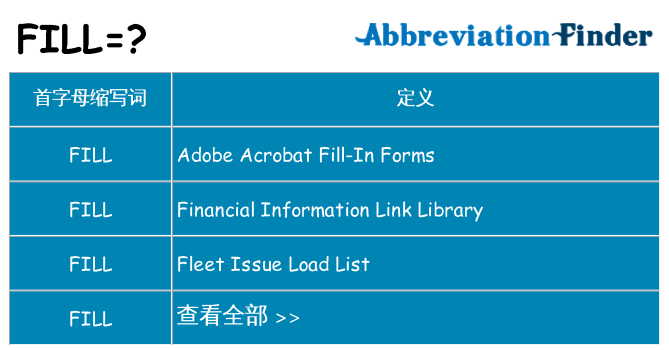 fill 代表什么