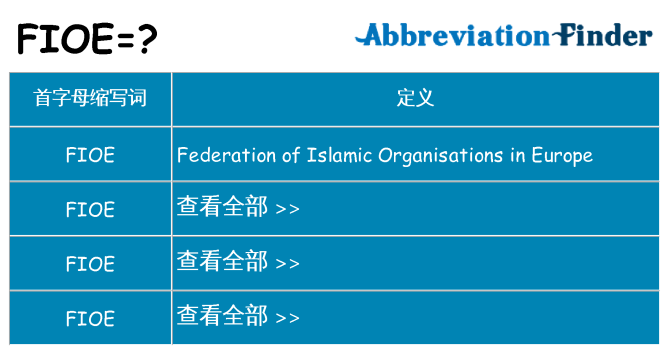 fioe 代表什么