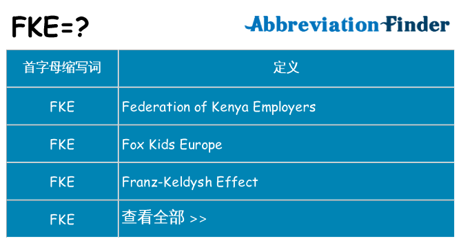 fke 代表什么