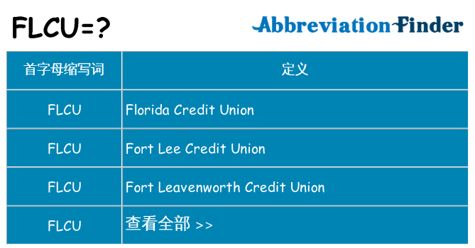 flcu 代表什么