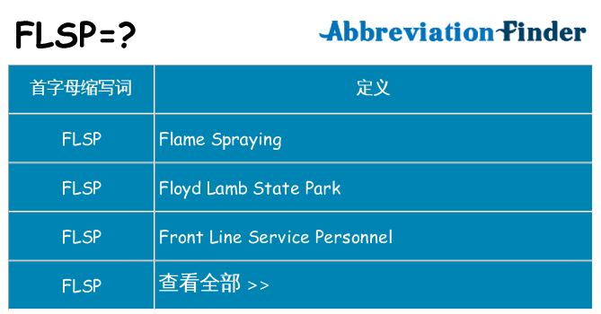 flsp 代表什么