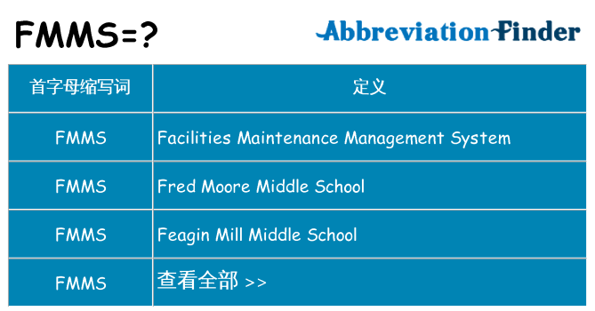 fmms 代表什么