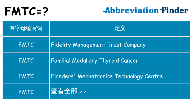 fmtc 代表什么