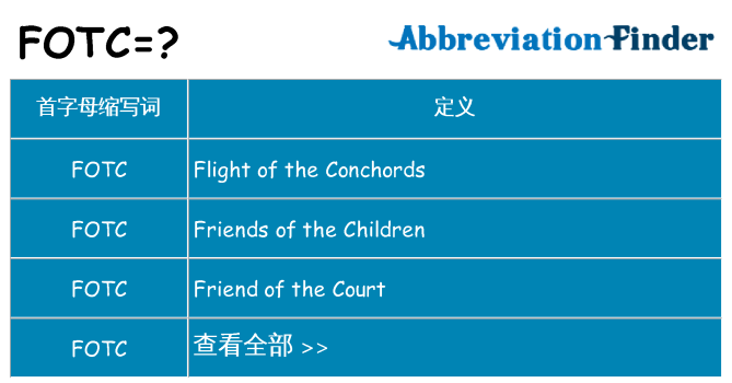 fotc 代表什么