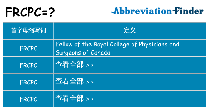 frcpc 代表什么