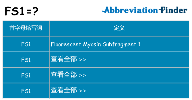 fs1 代表什么