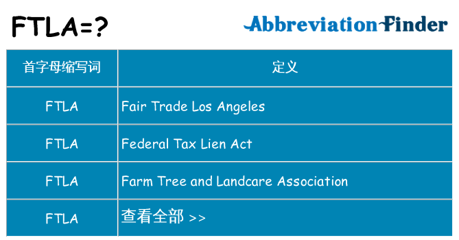 ftla 代表什么
