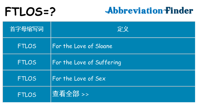 ftlos 代表什么