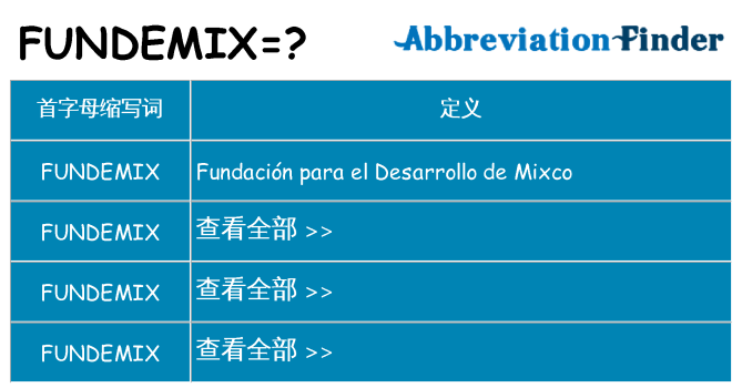 fundemix 代表什么