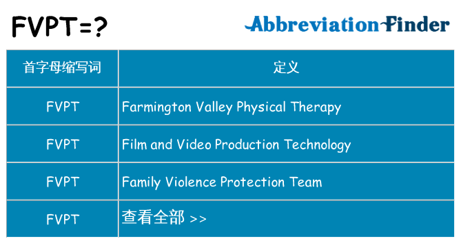 fvpt 代表什么