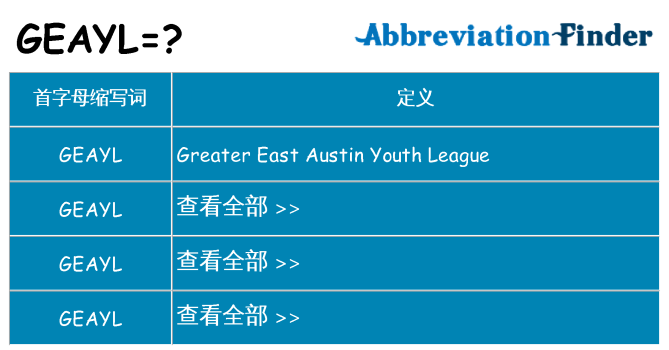 geayl 代表什么