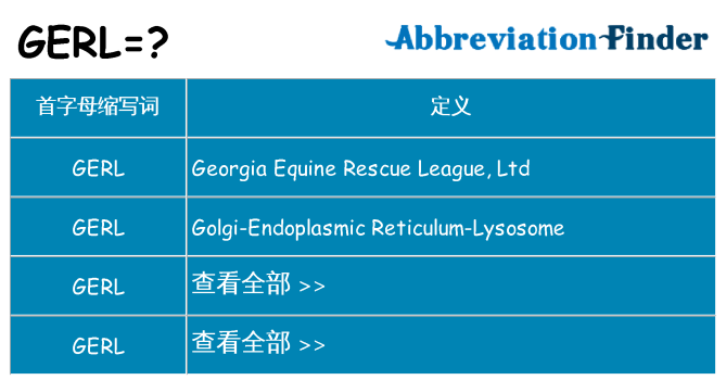 gerl 代表什么