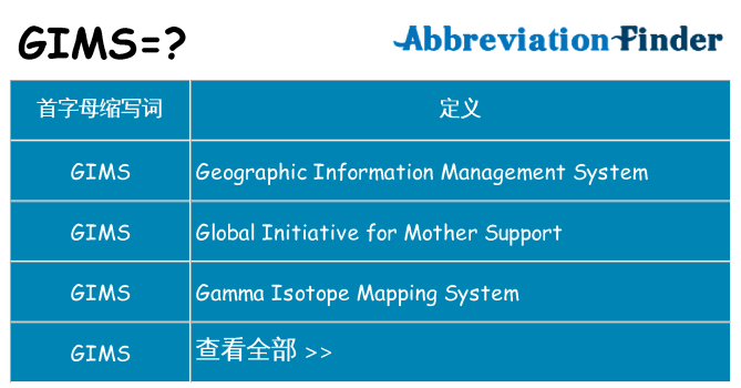 gims 代表什么