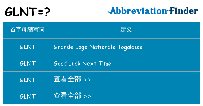 glnt 代表什么