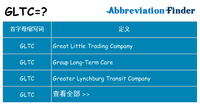 gltc 代表什么
