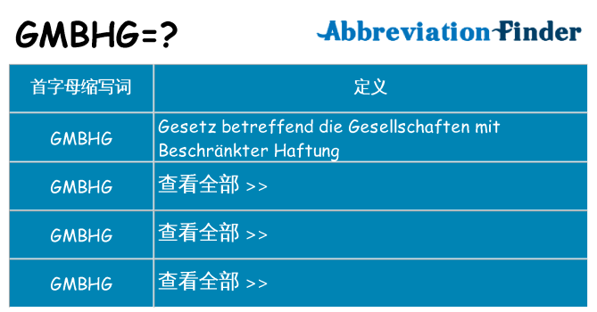 gmbhg 代表什么
