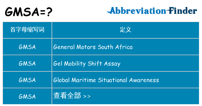 gmsa 代表什么