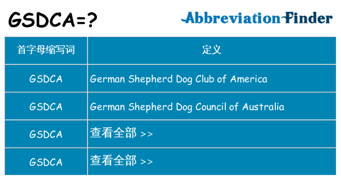gsdca 代表什么