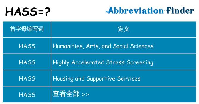 hass 代表什么