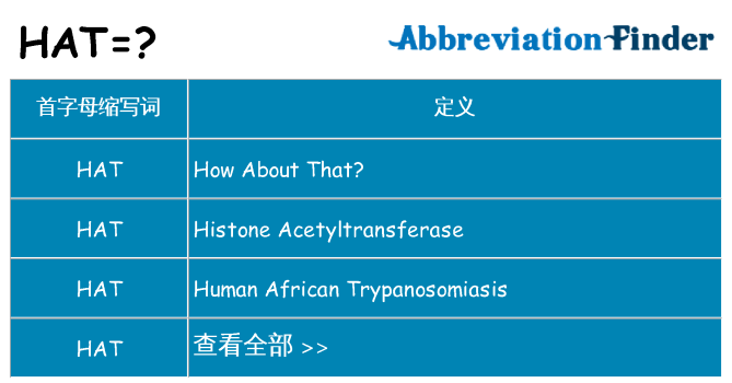 hat 代表什么