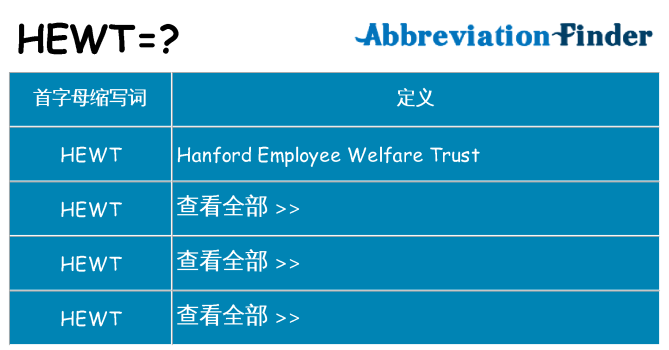 hewt 代表什么