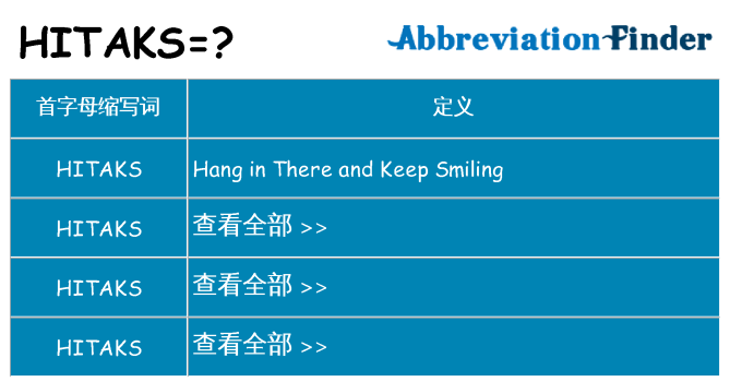 hitaks 代表什么