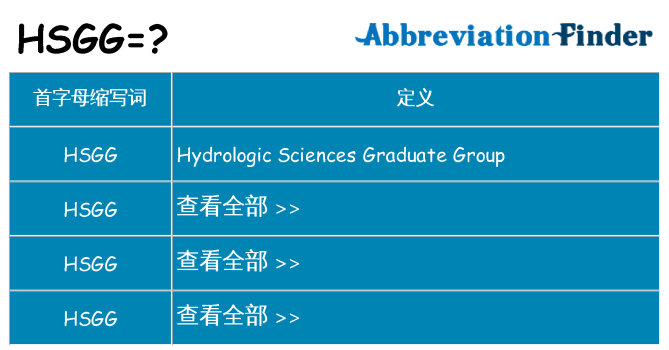 hsgg 代表什么