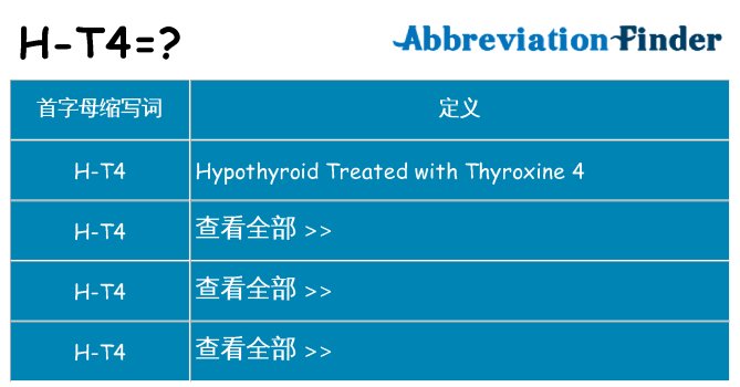h-t4 代表什么