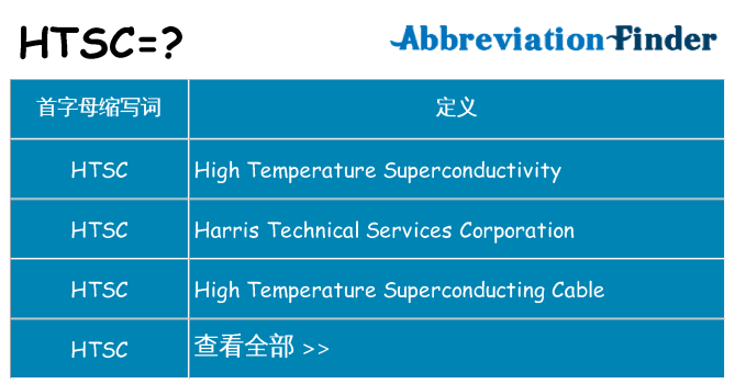 htsc 代表什么