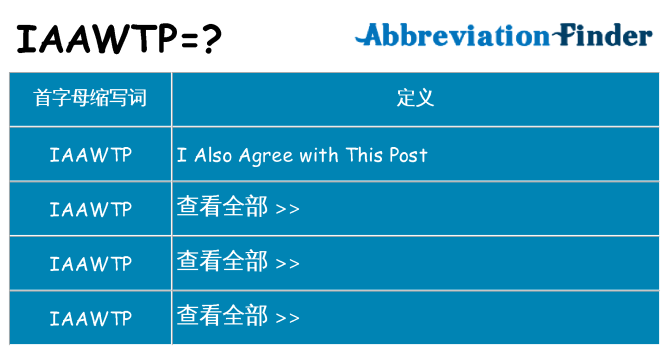 iaawtp 代表什么