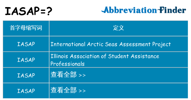iasap 代表什么