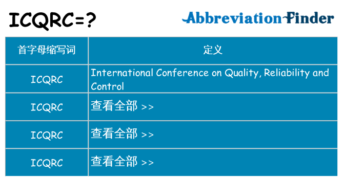 icqrc 代表什么