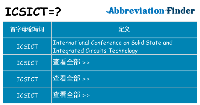 icsict 代表什么