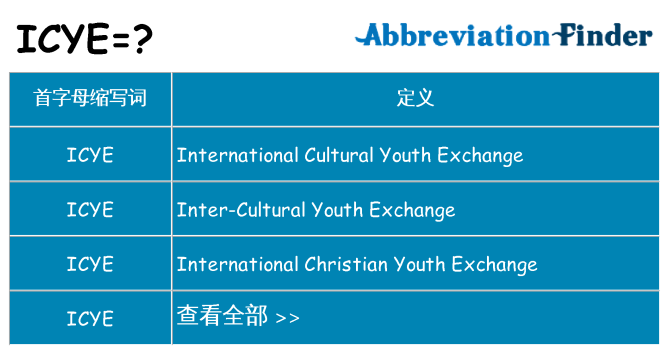 icye 代表什么