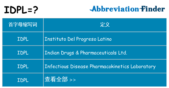 idpl 代表什么