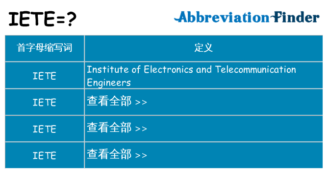 iete 代表什么