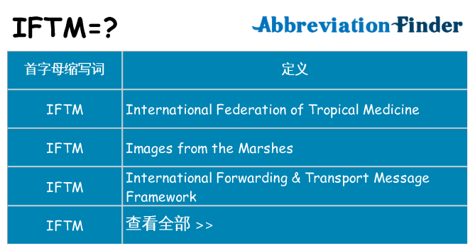 iftm 代表什么