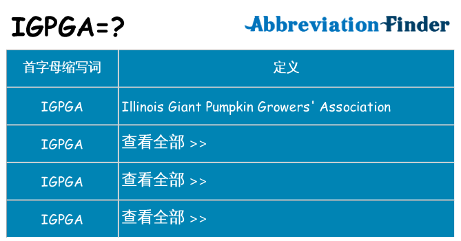 igpga 代表什么