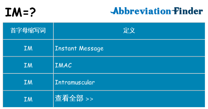 im 代表什么