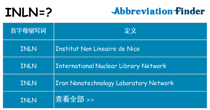 inln 代表什么