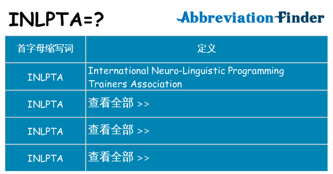 inlpta 代表什么